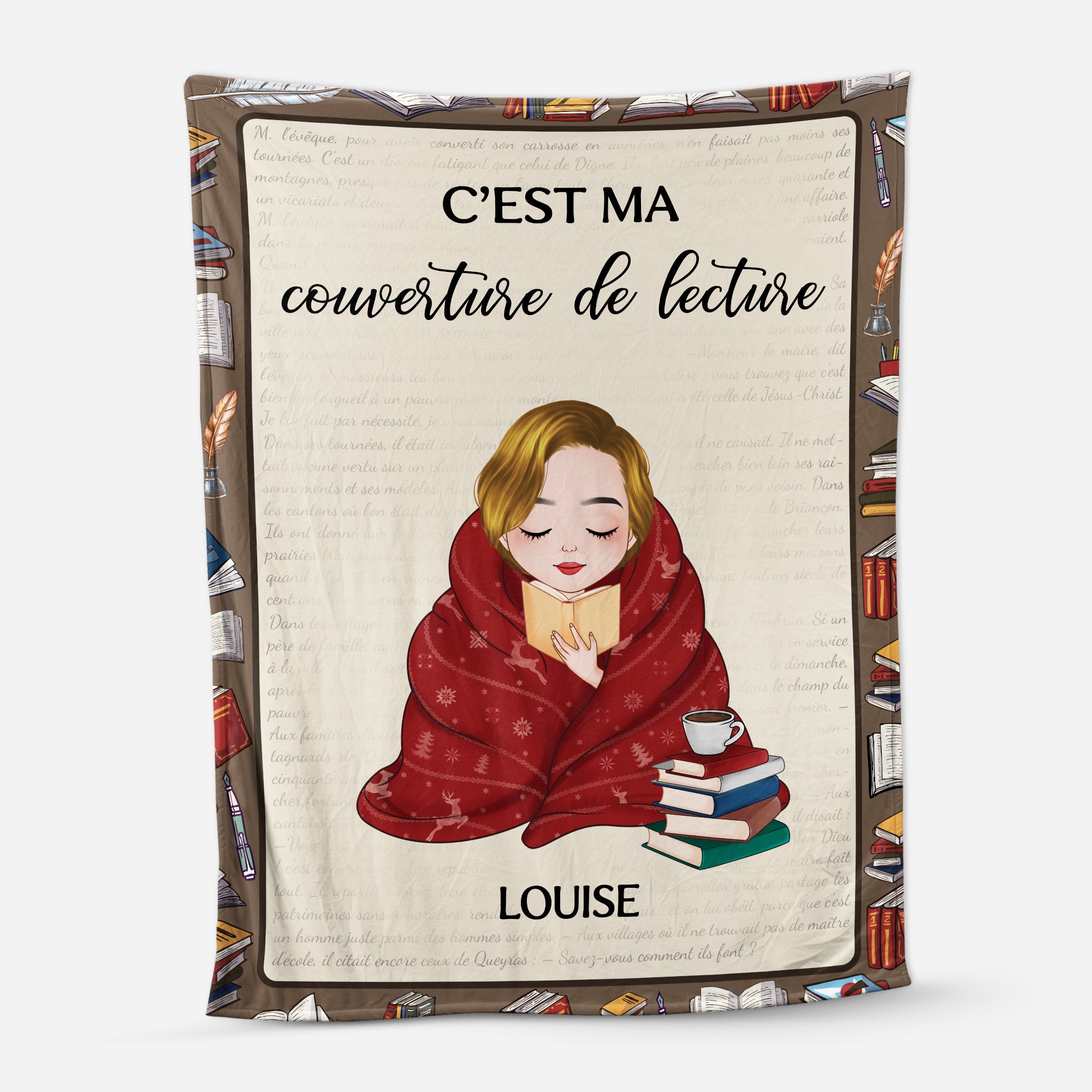 5012BFR1 plaid personnalise pour femme ma couverture de lecture 5012b8lna