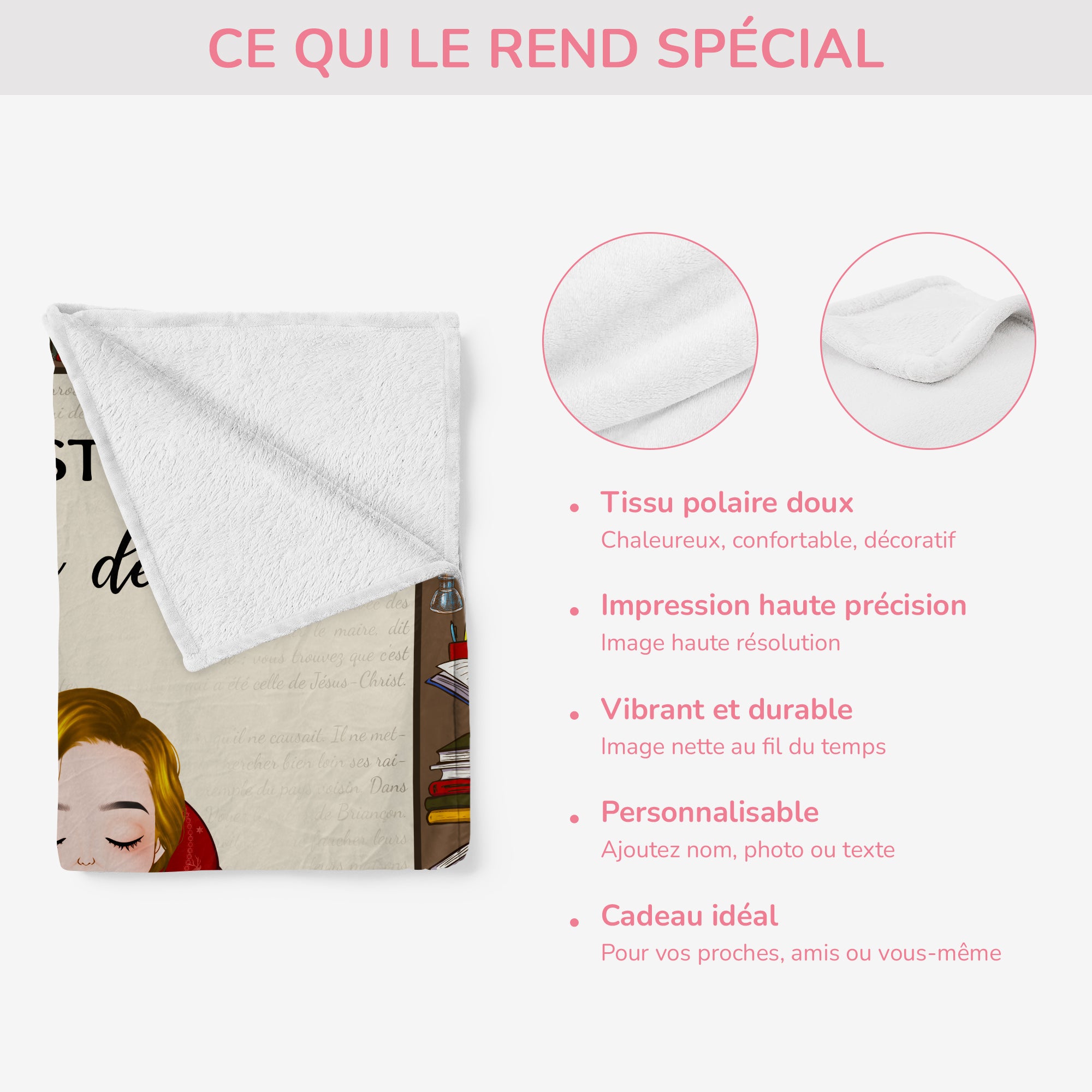5012BFR4 plaid personnalise pour femme ma couverture de lecture 5012b8lna
