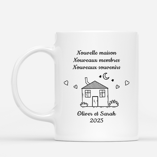 5039MFR1 mug personnalise couple nouvelle maison dessin crayon 5039mtnng