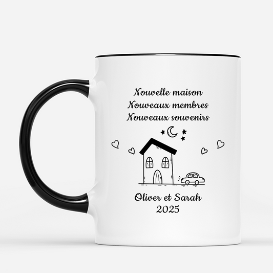 5039MFR2 mug personnalise couple nouvelle maison dessin crayon 5039mtnng