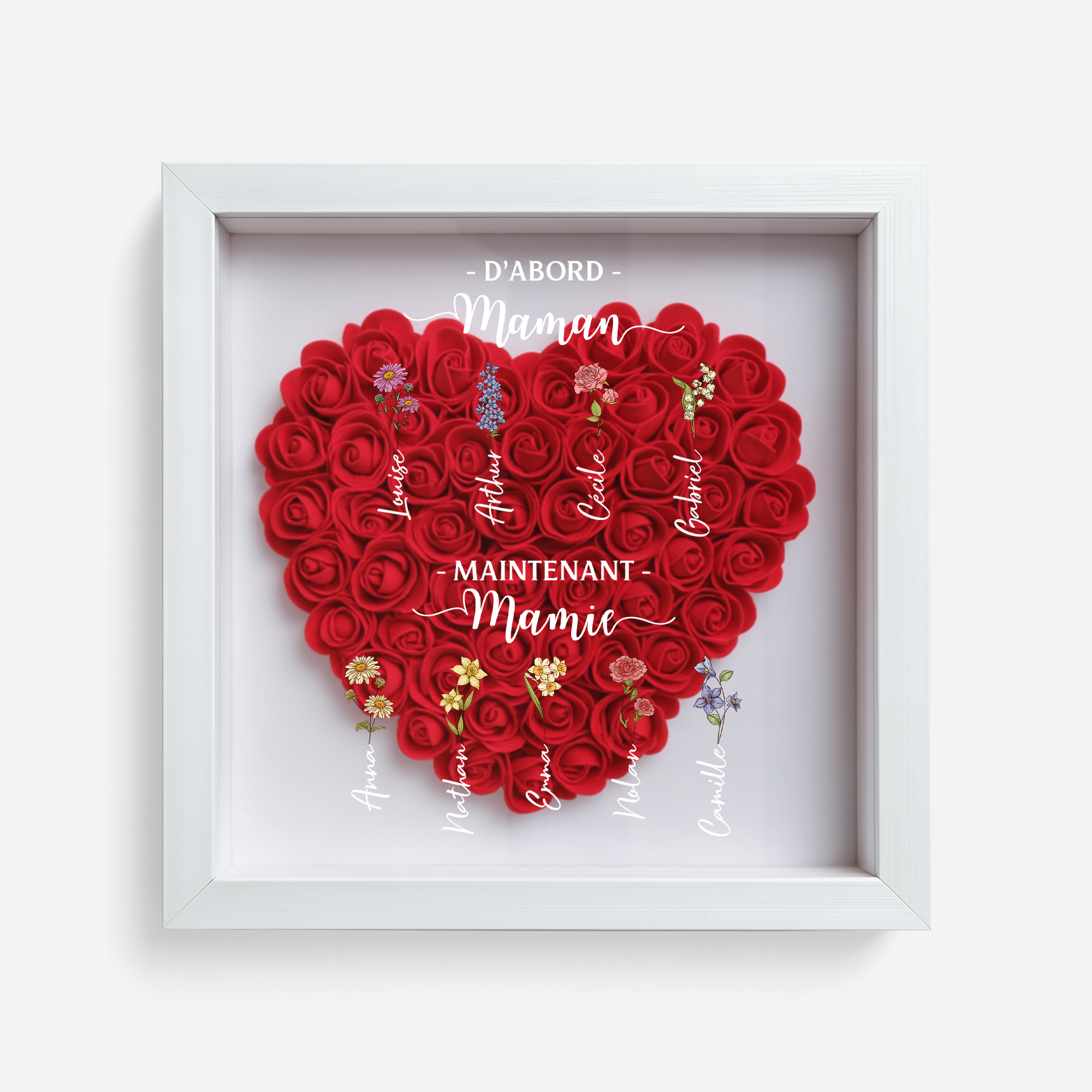 5040OFR1 boite a fleurs personnalise pour mamie dabord maman maintenant mamie 5040otnna