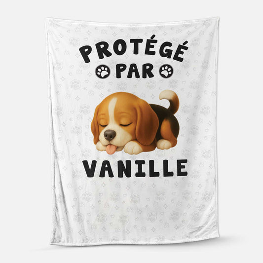 5041BFR1 plaid personnalise avec chien protege par 5041b3gac