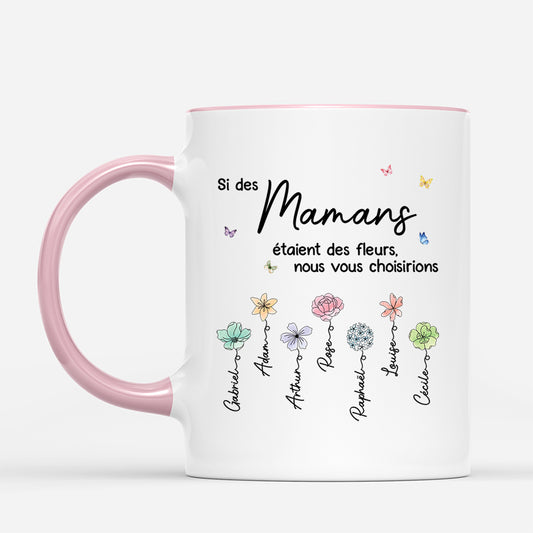 5051MFR2 mug personnalise mamie si les mamies etaient des fleurs 5051m8qaa