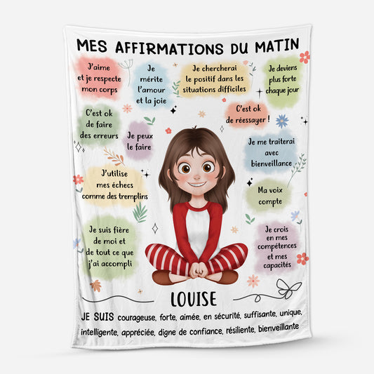 5060BFR1 plaid personnalise femme mes affirmations du matin 5060b6qna