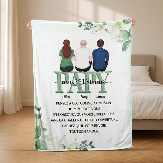 5062BFR2 plaid personnalise cadeau commemoratif maman 5062b6gma