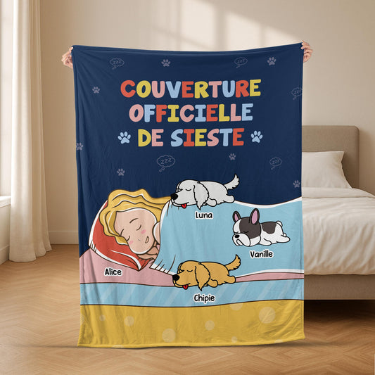 5071BFR2 plaid personnalise avec animaux couverture officielle 5071b3kad