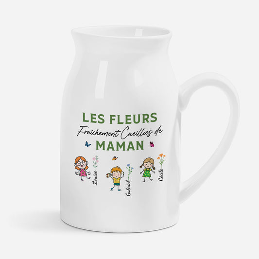 5081OFR1 vase personnalise les fleurs fraichement cueillies de maman 5081o6tma