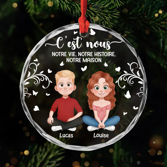 5091OFR1 ornement en verre personnalise couple cest nous 5091o8zng