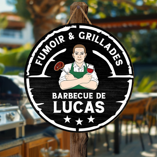 5103QFR2 plaque en bois personnalisee a suspendre fumoir grillades 5103q