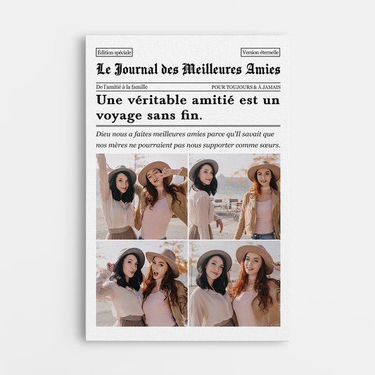 5164CFR1 toile personnalisee le journal des meilleures amies 5164ckh0f