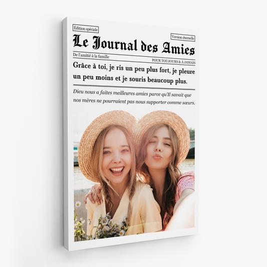 5164CFR4 toile personnalisee le journal des meilleures amies 5164ckh0f