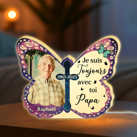 5203LFR2 lightbox personnalisable toujours avec toi cadeau commemoratif maman 5203l8lma