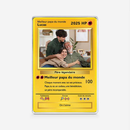 5212RFR1 plaque en acrylique personnalisee pour papa bonne fete des peres version carte de jeu 5212rkmzb