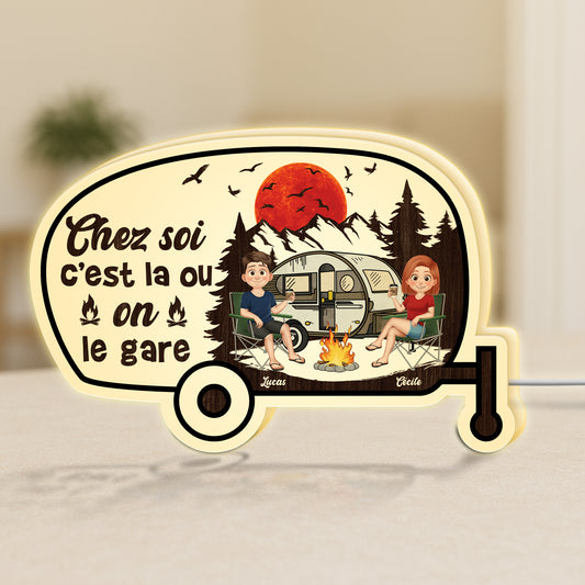 5231LFR1 lightbox personnalisable pour couple la ou on le gare 5231ltlzg