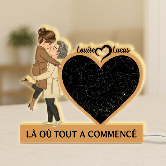 5265LFR1 lightbox personnalisable pour couple la ou tout a commence 5265lt6ng