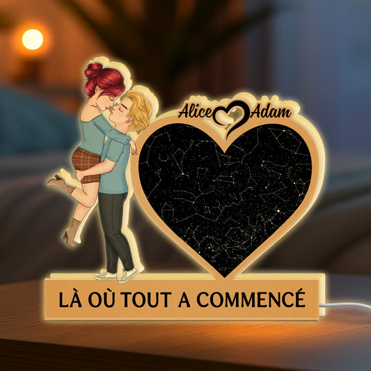 5265LFR2 lightbox personnalisable pour couple la ou tout a commence 5265lt6ng