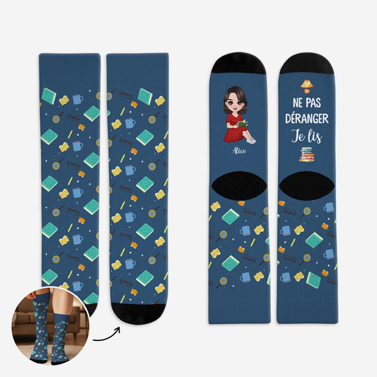 5301JFR1 chaussettes personnalisees femme ne pas deranger je lis 5301j8taa_e69b2c96 c65a 4d91 bc33 79e328c23032
