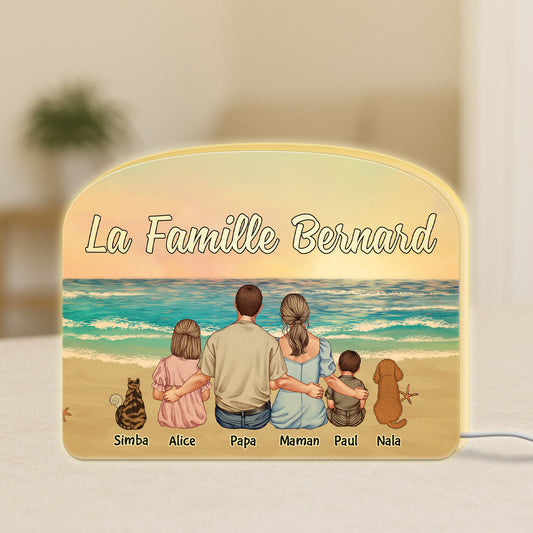 5318LFR1 lightbox personnalisable pour parents famille ensemble 5318lkmni