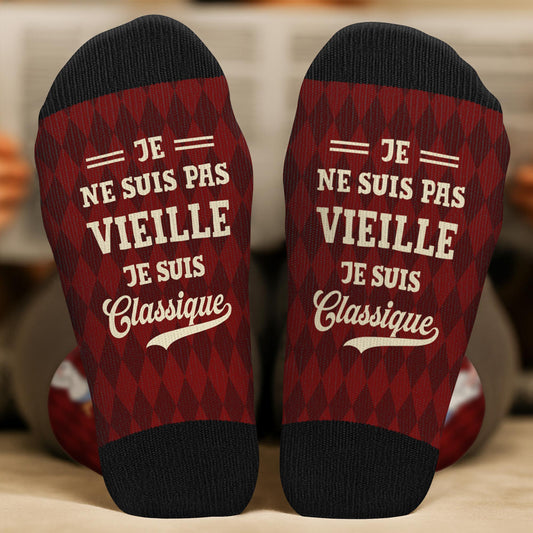 5322JFR2 chaussettes personnalisees homme humour je suis classique 5322j3nab