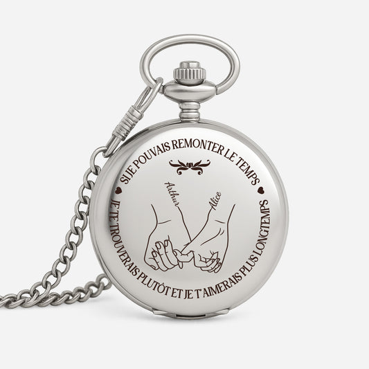 5334OFR1 montre de poche personnalisable couple si je pouvais remonter le temps 5334otq5g