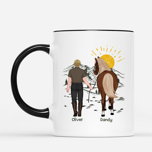 5339MFR2 mug personnalise cheval je taime jusqua lecurie et retour 5339m
