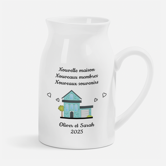 5340OFR1 vase personnalise couple _ nouvelle maison nouveaux souvernirs 5340o