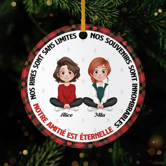 5345OFR1 ornement ceramique personnalise amitie eternelle 5345o8zcf