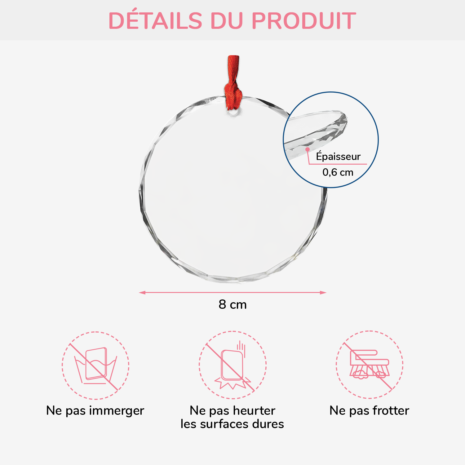 5353OFR3 orement en verre personnalise chien mon premier noel dans ma maison pour toujours 5353otgmc