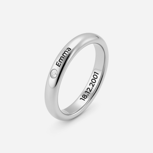 5358JFR1 bague personnalise prenom avec pierre de naissance 5358j0h5a