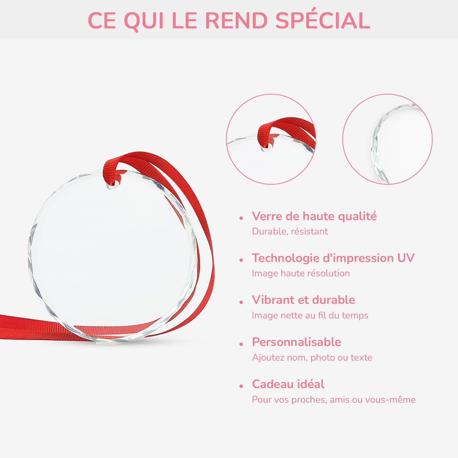 5366OFR4 ornement en verre commemoratif personnalise tu me manques 5366o6gnb