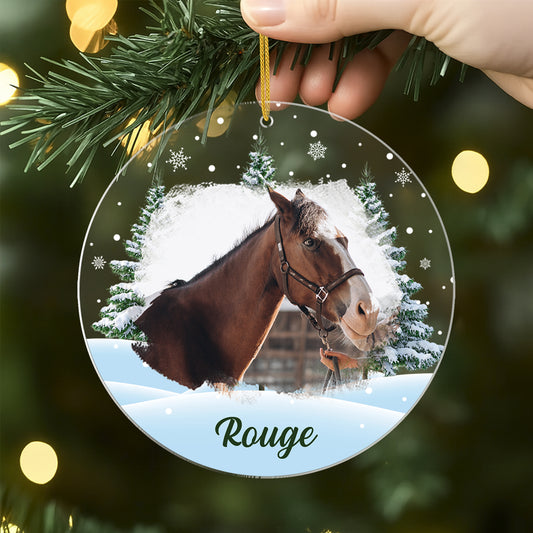 5379OFR2 ornement acrylique personnalise avec photo mon cheval avec sapin de noel 5379okq5u_72075267 152c 4ad2 8af6 4e531358558a