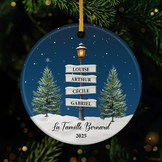 5381OFR1 ornement ceramique personnalise avec prenom lampadaire noel de famille 5381otqzi_09e0f162 fb21 4ea7 a759 c42cc4c85218