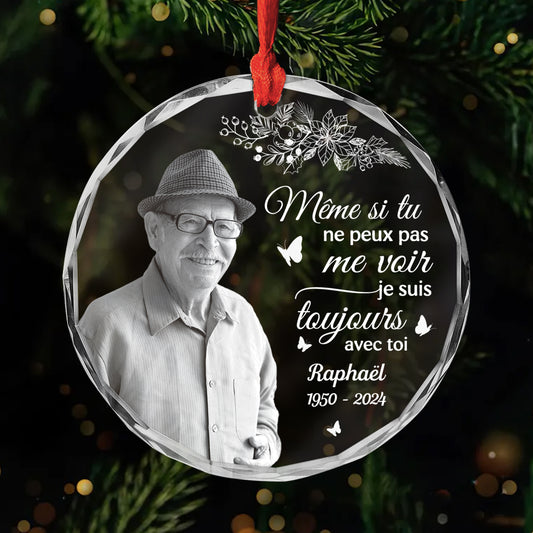 5399OFR1 ornement en verre commemoratif personnalise papa est toujours avec toi 5399o8mnb