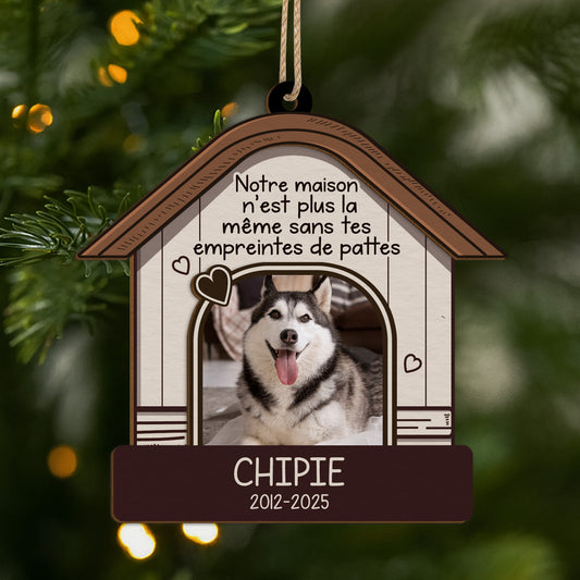 5415OFR1 ornement en bois a 2 couches personnalise sans tes empreintes de pattes chien noel 5415o6vqc