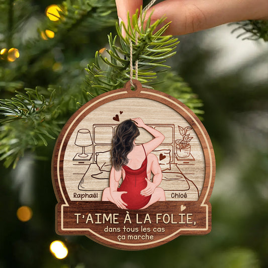 5419OFR2 ornement en bois a 2 couches personnalise pour couple t_aime a la folie 5419o6lqg