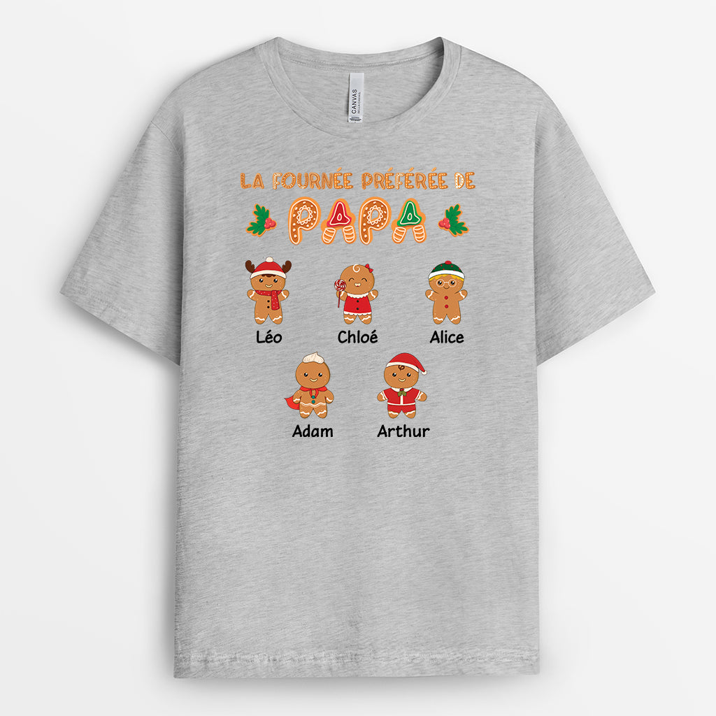 5438AFR2 t shirt personnalise noel la fournee preferee de mamie 5438akzza_4d5dd347 76d3 4b5a afeb 972d95bde3ed