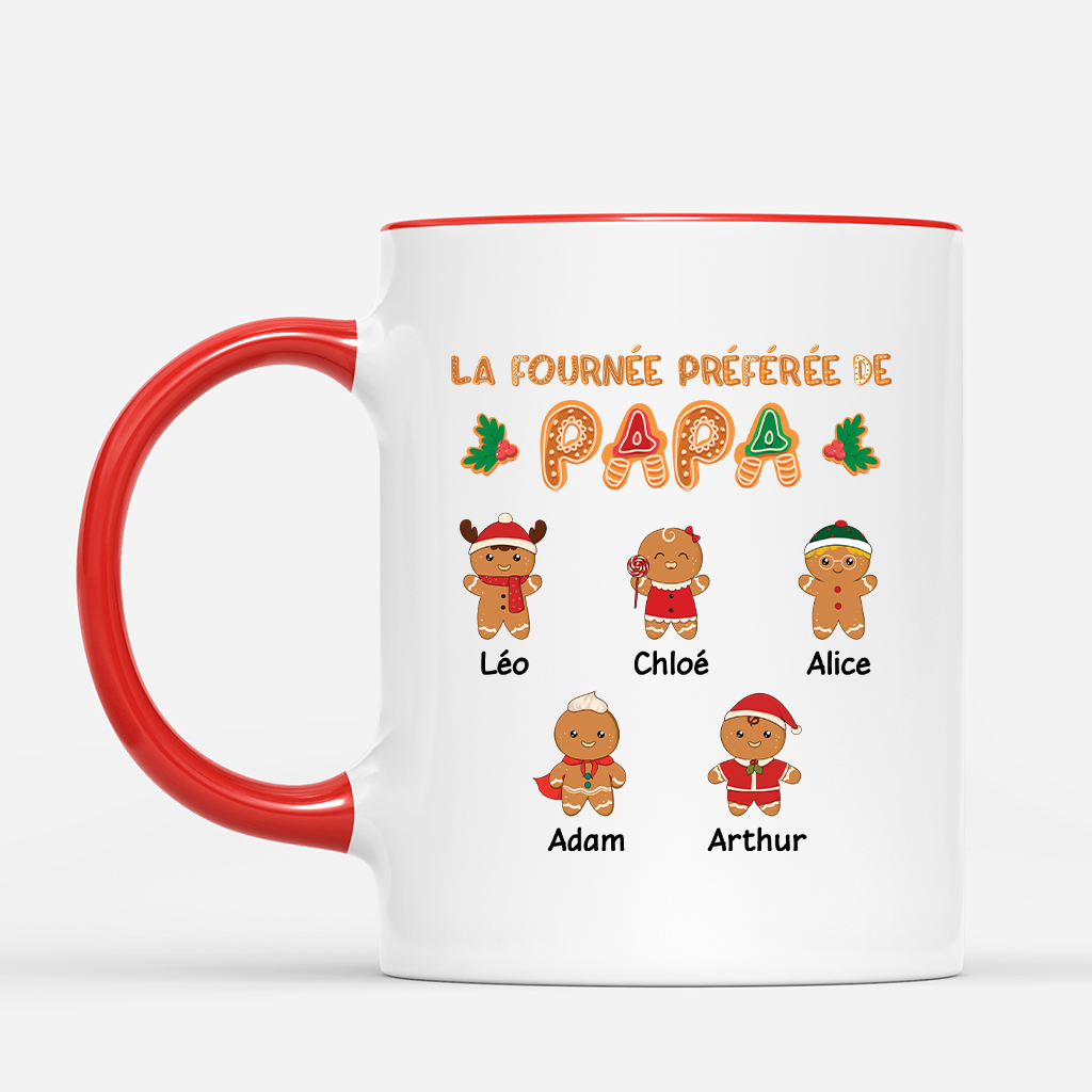 5438MFR2 mug personnalise noel la fournee preferee de mamie 5438mkz0a