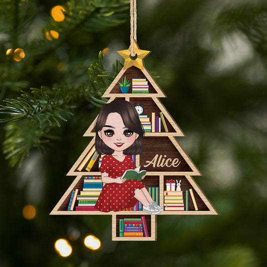 5442OFR1 ornement livre en bois a 1 couche personnalise pour femme 5442ottma