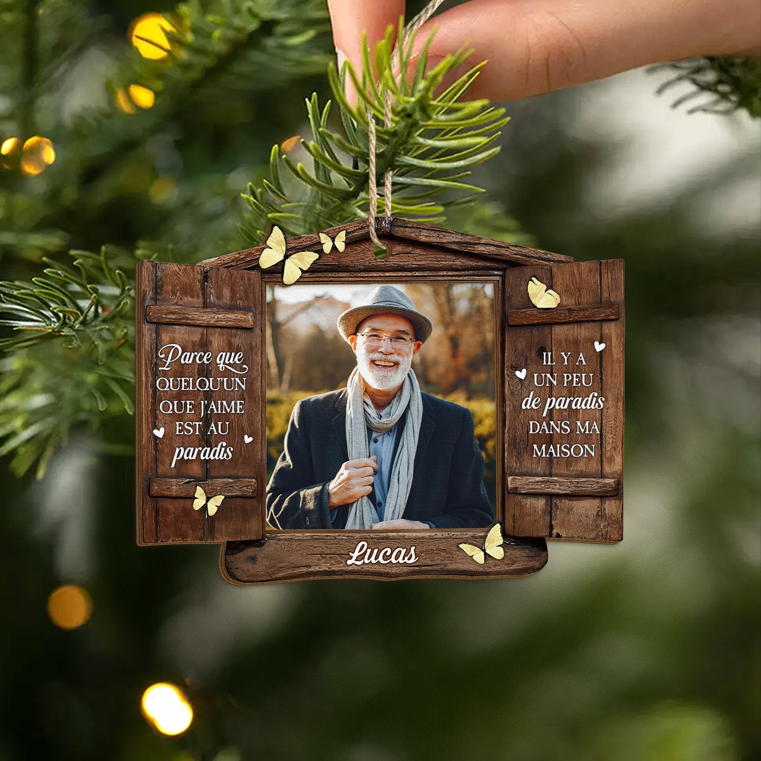 5467OFR2 ornement en bois a 2 couches chien commemoratif personnalise les meilleurs amis ne sont jamais oublies 5467o3ztd