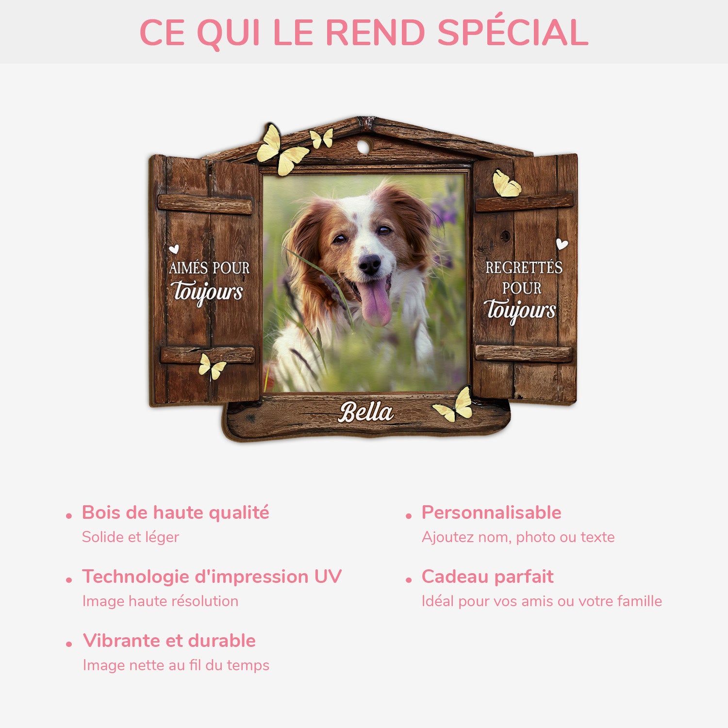 5467OFR4 ornement en bois a 2 couches photo commemoratif personnalise les meilleurs amis ne sont jamais oublies 5467o3ztc_30555612 064c 4ded 8581 3f6f99e2b75c