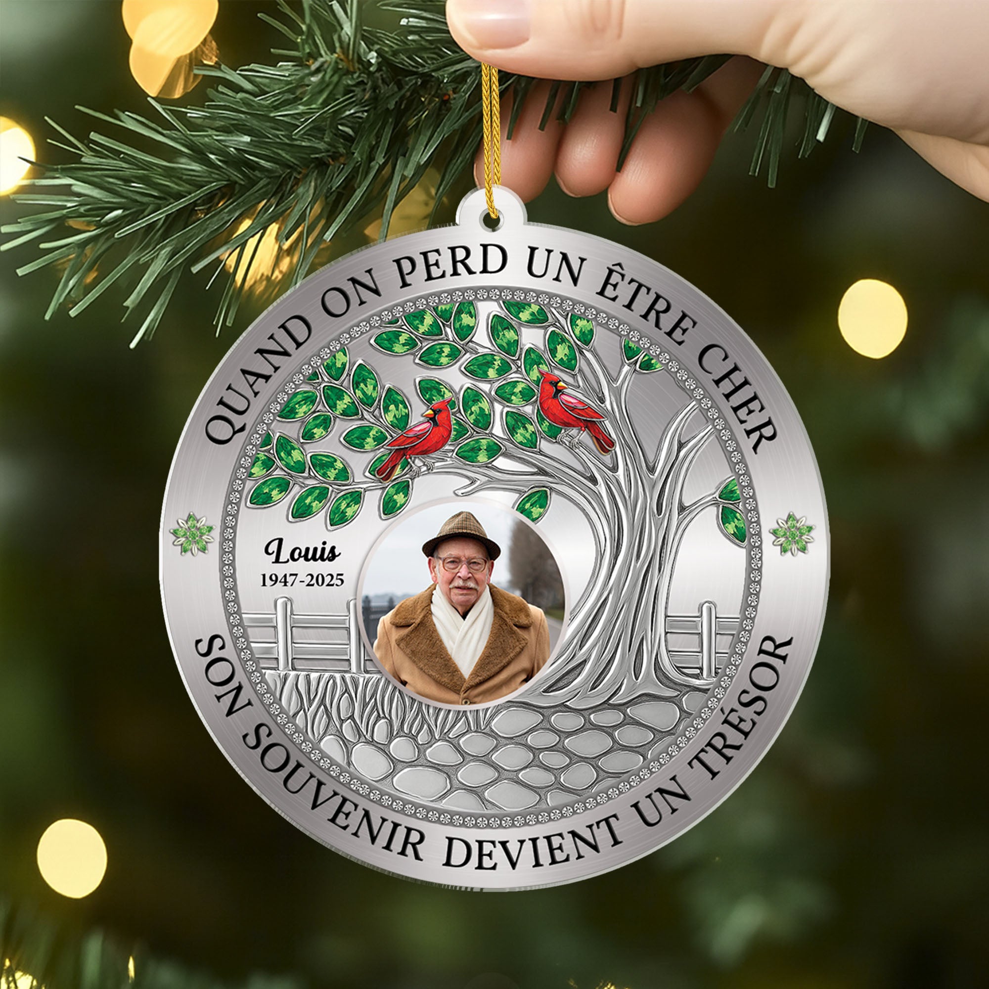 5470OFR2 ornement ornement en acrylique personnalise commemoratif quand on perd un etre cher 5470o3vza