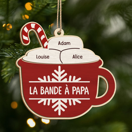 5472OFR1 ornement en bois a 1 couche personnalise la bande a papa version chocolat chaud 5472o_8eef2521 a260 4b58 b827 5a47e0e00403