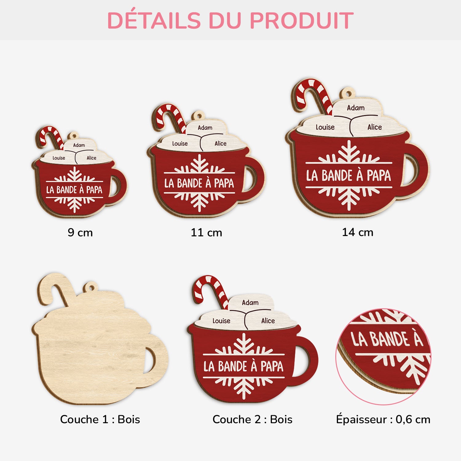 5472OFR3 ornement en bois a 1 couche personnalise la bande a papa version chocolat chaud 5472o_f8ee2d72 f5dd 42f1 97e5 f2eb20cfa158