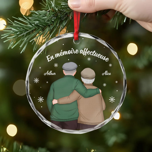 5482OFR2 ornement en verre personnalise couple commemoratif en memoire affectueuse 5482otlcg