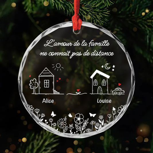 5484OFR1 ornement famille en verre personnalise l_amour de la famille ne connait pas de distance 5484otqni