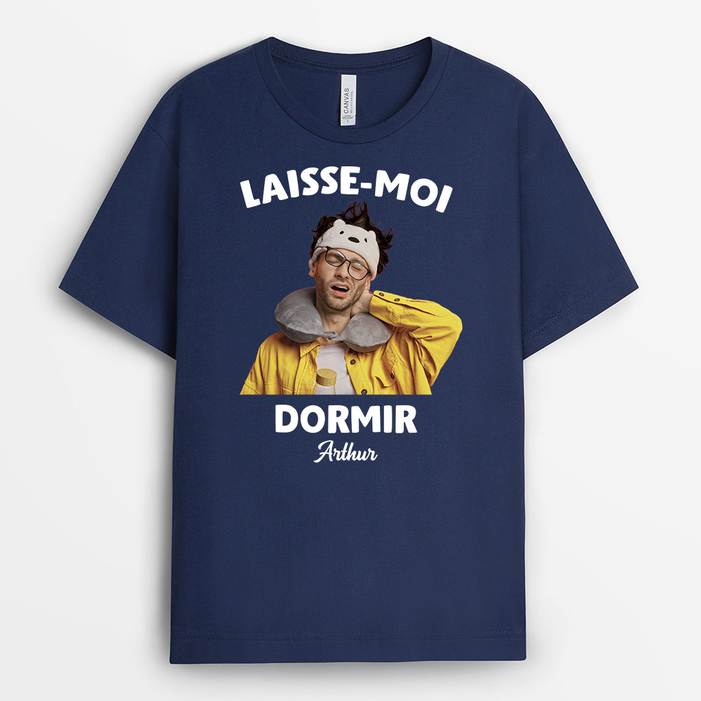 5490AFR2 t shirt personnalise laisse moi dormir 5490a6vca