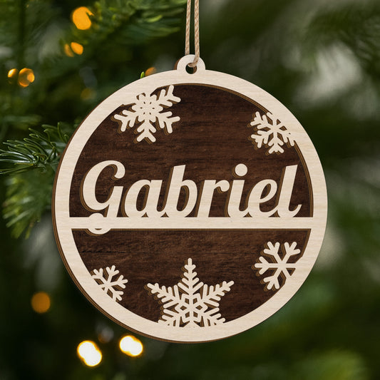 5496OFR1 ornement noel avec prenom en bois a 1 couche personnalise 5496o6vaa