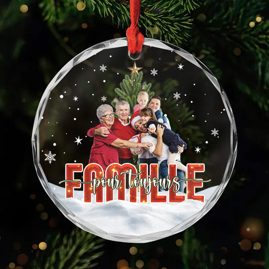 5538OFR1 ornement noel en verre personnalise famille famille pour toujours 5538o3tqi