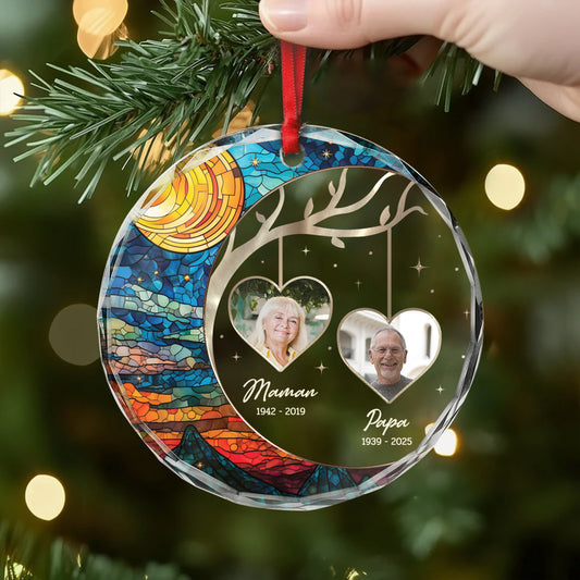 5540OFR2 ornement en verre maman commemoratif personnalise ma lune 5540o3zna