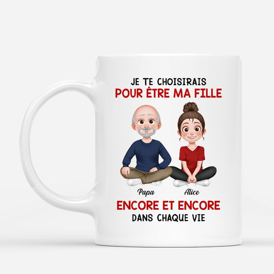 5545MFR1 mug personnalise pour fille et fils je te choisirais pour etre ma fille 5545m8laa